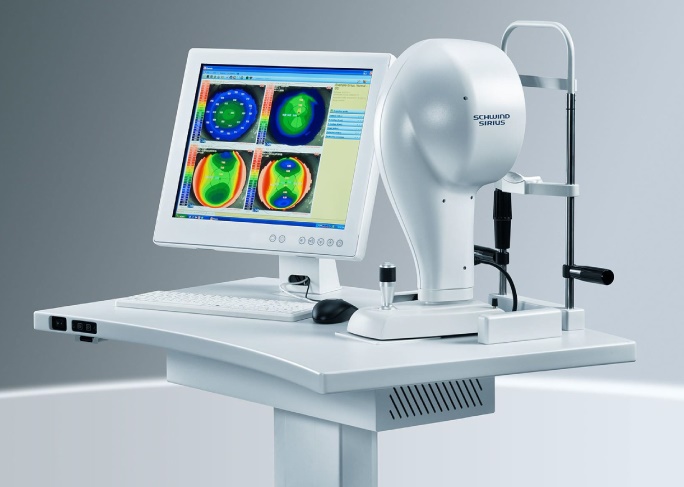 Sirius Topography for complete corneal evaluation Device