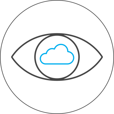 eye icon vision cloud